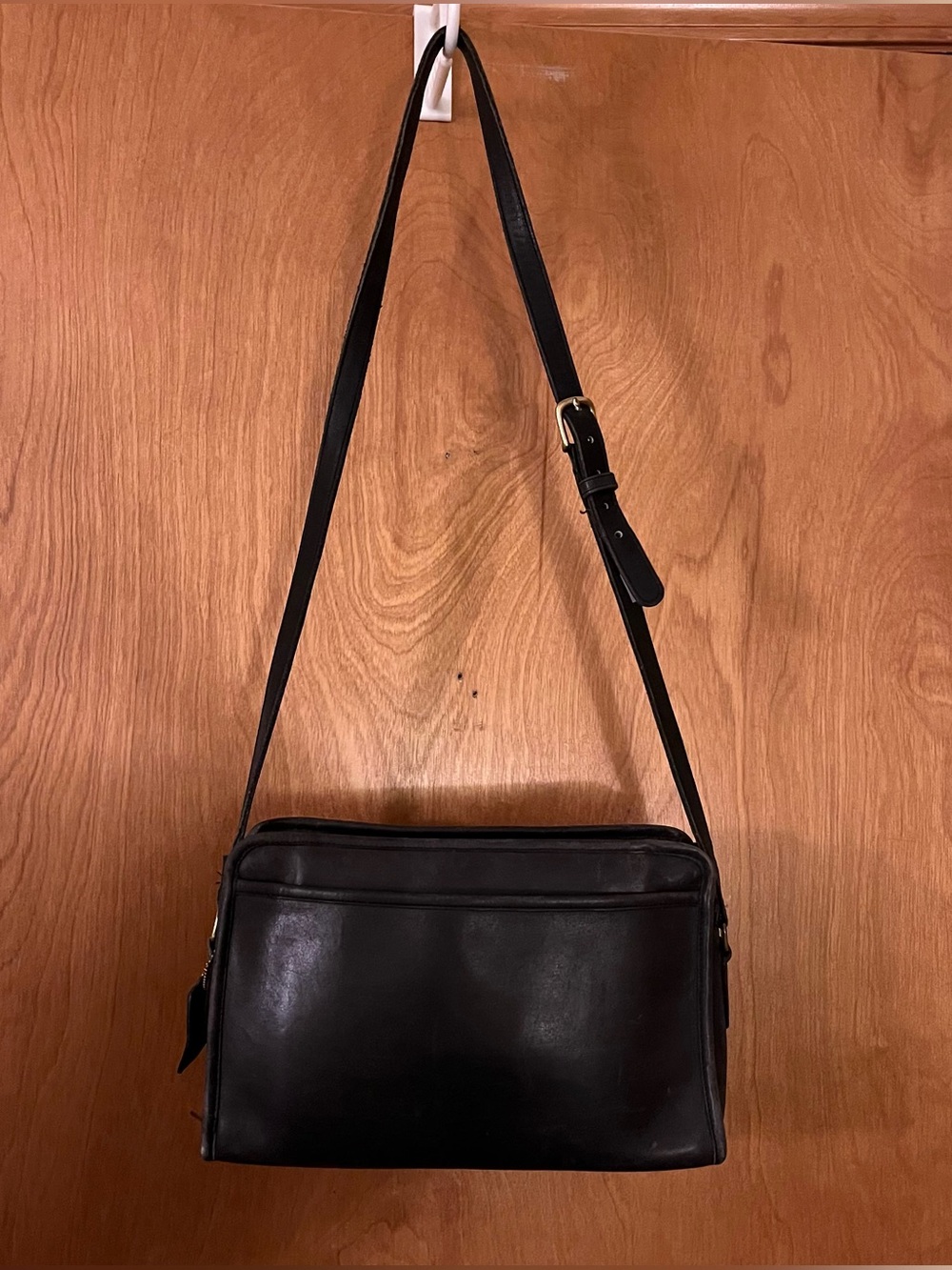Roomy Vintage Coach Purse with Adjustable Crossbody Strap